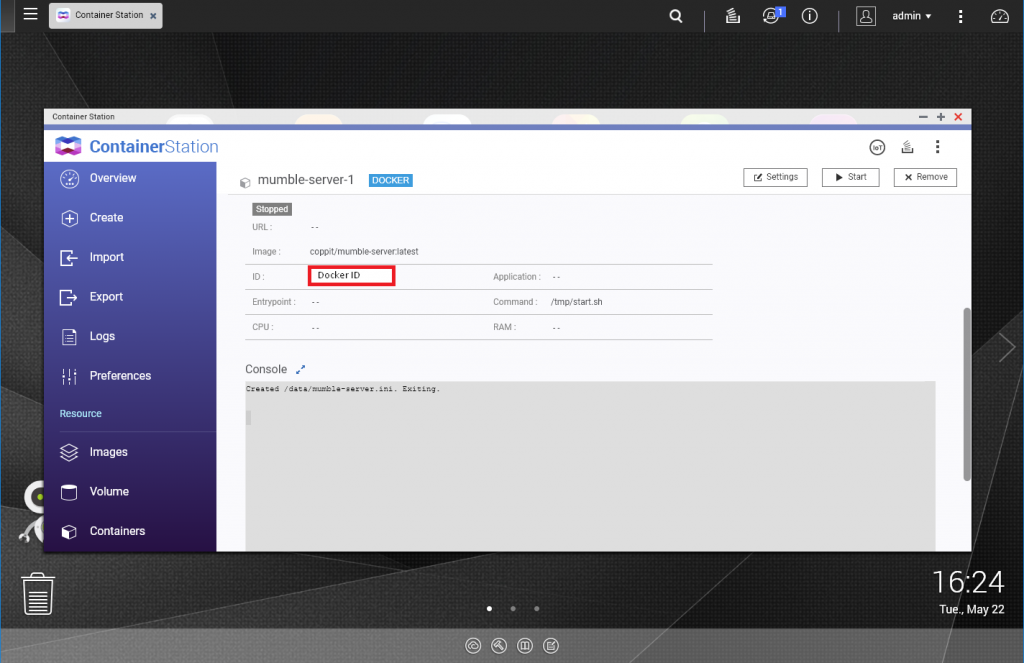 Setup Mumble Server on QNAP Container using Docker Poyu