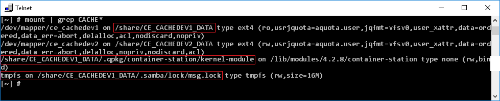 qnap check file system volume could not be unmounted